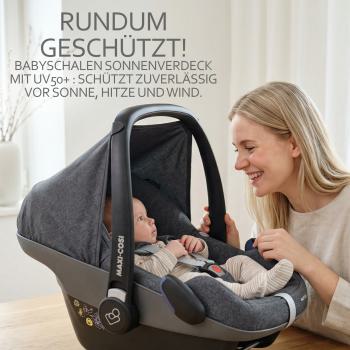 Preview: BAMBINIWELT Sonnenverdeck für Maxi-Cosi Pebble, UV50+, MELIERT